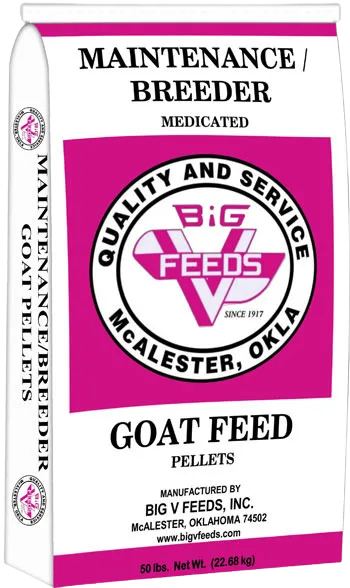 BIG V GOAT MAINTENANCE / BREEDER PELLETS (medICATED)
