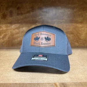 Black Rooster/Red Rooster Leather Patch